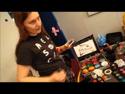 Ansigtsmaling - Film 2 - brug af svamp Lone Wolf