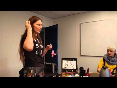 Ansigtsmaling - penselbrug, glimmer og KØKONTROL